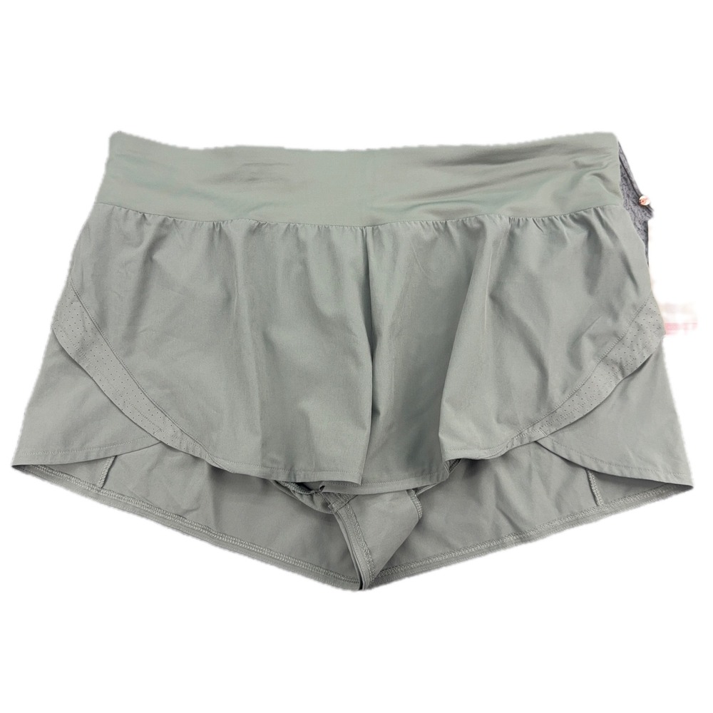 CALIA Kick It Up Short‎ Womens XXL Muted Green 3" Inseam Performance Athletic